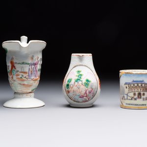 Five varied Chinese famille rose export wares, Qianlong — 照片 7