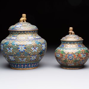 Five various Chinese cloisonné wares, 19th C. — photo 12