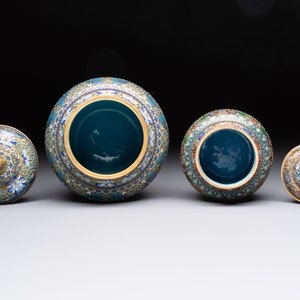 Five various Chinese cloisonné wares, 19th C. — photo 14