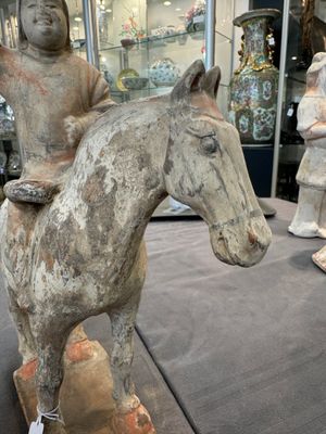 Five various Chinese painted terracotta figures, Tang — photo 6