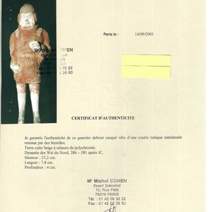 Five various Chinese terracotta figures, Northern Wei/Sui/Ming — photo 6