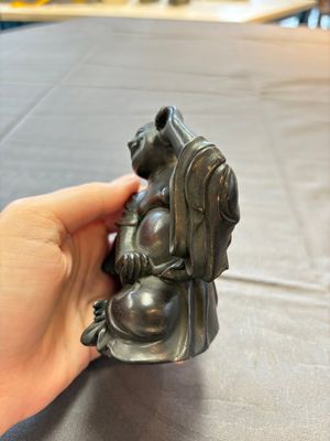 Five various Chinese wooden carvings and a censer, 19/20th C. — photo 11