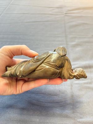 Five various Chinese wooden carvings and a censer, 19/20th C. — photo 30