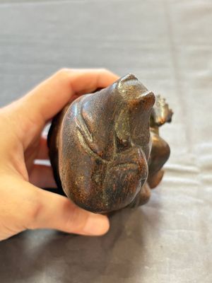 Five various Chinese wooden carvings and a censer, 19/20th C. — photo 38
