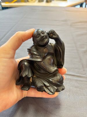 Five various Chinese wooden carvings and a censer, 19/20th C. — photo 10