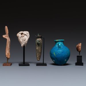 Five various Egyptian pieces, New Kingdom to Late Period — 照片 5