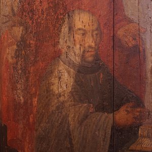 Flemisch school, dated 1555, A tryptich with Saint-Christopher — 照片 9