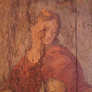 Flemisch school, dated 1555, A tryptich with Saint-Christopher — 照片 10