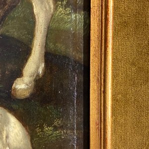 Flemish School after Albrecht Dürer, 16/17th C., oil on panel: The Vision of Saint Eustace or Saint Hubertus — photo 14