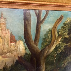 Flemish School after Albrecht Dürer, 16/17th C., oil on panel: The Vision of Saint Eustace or Saint Hubertus — photo 34