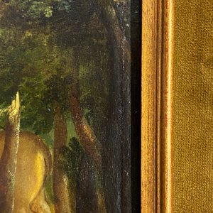Flemish School after Albrecht Dürer, 16/17th C., oil on panel: The Vision of Saint Eustace or Saint Hubertus — photo 10
