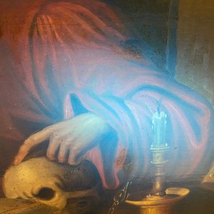 Flemish school, follower of Joos van Cleve (ca. 1485-1540), oil on panel, 16/17th C.: Hieronymus in his study — photo 46