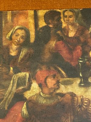 Flemish school: 'Making merry at an inn', oil on panel, 17th C. — 照片 8