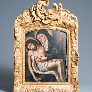 Flemish school, oil on panel, 2nd half 16th C.: Pietà — 照片 2