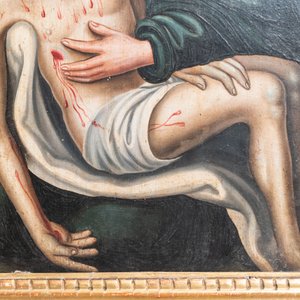 Flemish school, oil on panel, 2nd half 16th C.: Pietà — 照片 4