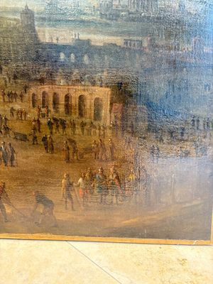 Flemish school: 'The Tower of Babel', oil on canvas, 17th C. — 照片 12