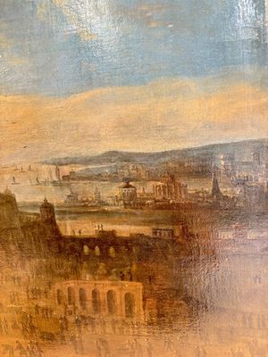 Flemish school: 'The Tower of Babel', oil on canvas, 17th C. — 照片 13
