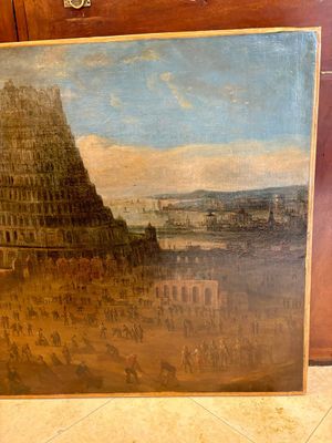 Flemish school: 'The Tower of Babel', oil on canvas, 17th C. — 照片 4