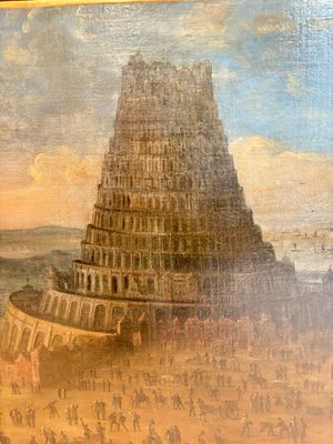 Flemish school: 'The Tower of Babel', oil on canvas, 17th C. — 照片 5