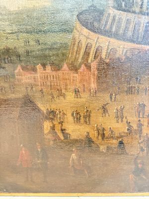 Flemish school: 'The Tower of Babel', oil on canvas, 17th C. — 照片 7