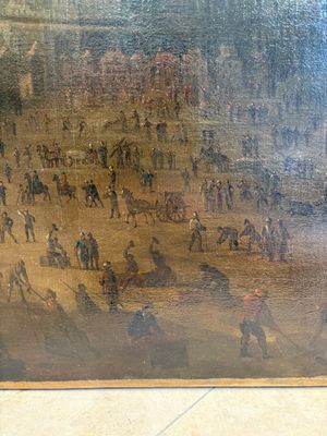 Flemish school: 'The Tower of Babel', oil on canvas, 17th C. — 照片 9