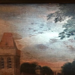 Flemish school: Village festival with festive table, oil on panel, 17th C. — 照片 8