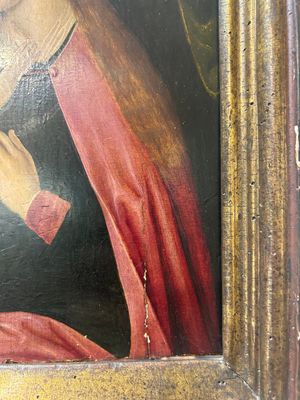 Flemish school: Virgin and Child, oil on panel, 16/17th C. — photo 2
