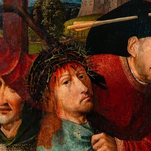 Follower of Hiëronymus Bosch (ca. 1450–1516): Christ mocked (The Crowning with Thorns), oil on panel — 照片 5