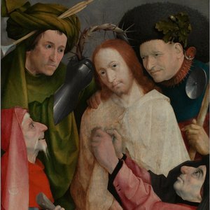 Follower of Hiëronymus Bosch (ca. 1450–1516): Christ mocked (The Crowning with Thorns), oil on panel — 照片 9