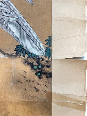 Follower of Lu Ji 呂紀 (1439—1505): 'Eagle and sunrise', ink and colour on silk, Ming or later — foto 18
