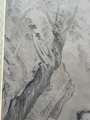 Follower of Qiu Ying 仇英 (1494-1552): 'Sage with a servant', ink on paper — photo 6