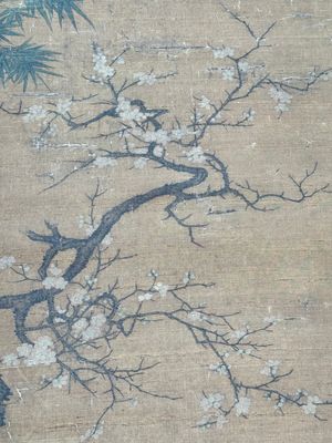 Follower of Su Hanchen 蘇漢臣 (1094-1172): 'Child playing with a cat', ink and colour on silk, Ming or later — foto 6