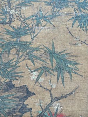 Follower of Su Hanchen 蘇漢臣 (1094-1172): 'Child playing with a cat', ink and colour on silk, Ming or later — foto 10