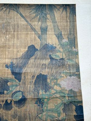 Follower of Su Hanchen 蘇漢臣 (1094-1172): 'Knick-knack peddler', ink and colour on silk, Qing or later — foto 7