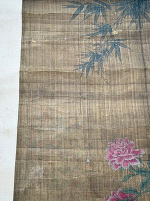 Follower of Su Hanchen 蘇漢臣 (1094-1172): 'Knick-knack peddler', ink and colour on silk, Qing or later — foto 9