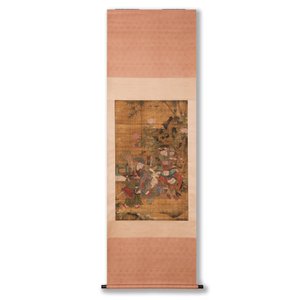 Follower of Su Hanchen 蘇漢臣 (1094-1172): 'Knick-knack peddler', ink and colour on silk, Qing or later — foto 2