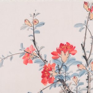 Follower of Wang Xuetao 王雪濤 (1903-1982): 'Cat and mantis', ink and colour on paper, dated 1945 — photo 4