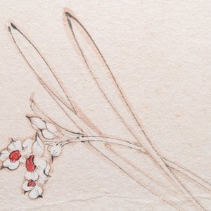 Follower of Zhang Daqian 張大千 (1898-1983): 'Beauty' and 'Orchid', ink and colour on paper — 照片 8