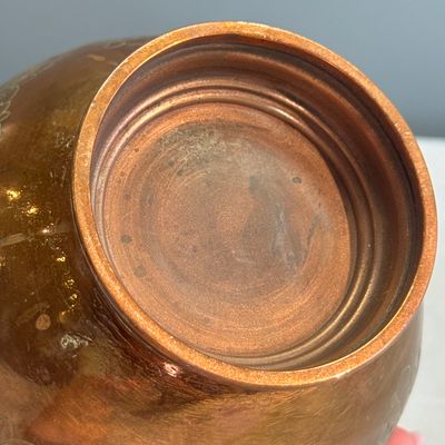 Four Bidri metal hookah bases and a copper hookah base or vase — 照片 53