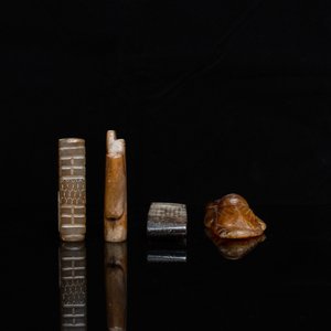 Four Chinese archaic jade carvings, 19/20th C. — 照片 5