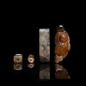 Four Chinese archaic jade carvings, 19/20th C. — 照片 6