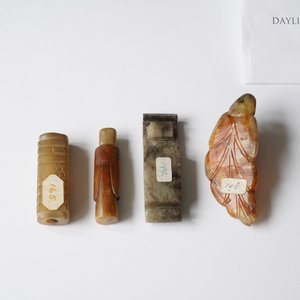 Four Chinese archaic jade carvings, 19/20th C. — 照片 9