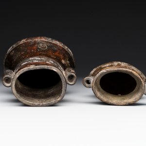 Four Chinese archaistic gilt bronze vases, Yuan/Ming — 照片 12