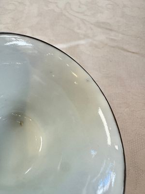 Four Chinese blue and white 'Bleu de Hue' cups and two bowls, various marks, 19th C. — foto 15
