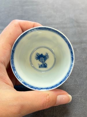 Four Chinese blue and white 'boy and buffalo' cups, Qi Yue Ru Yu 奇玥如玉 and Kun Chi Yu Shi 崑池玉石 marks, Yongzheng — 照片 11