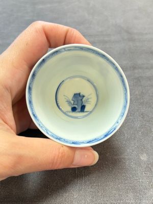 Four Chinese blue and white 'boy and buffalo' cups, Qi Yue Ru Yu 奇玥如玉 and Kun Chi Yu Shi 崑池玉石 marks, Yongzheng — 照片 17