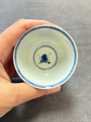 Four Chinese blue and white 'boy and buffalo' cups, Qi Yue Ru Yu 奇玥如玉 and Kun Chi Yu Shi 崑池玉石 marks, Yongzheng — 照片 5