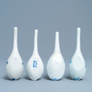Four Chinese blue and white spoons, 19/20th C. — photo 2