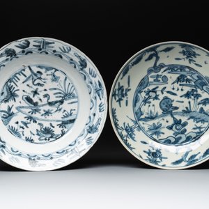 Four Chinese blue and white Swatow dishes, Ming — foto 2