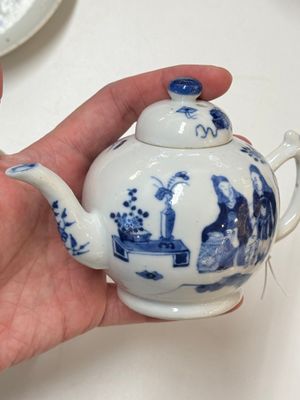 Four Chinese blue and white wares for the Vietnamese market, chơi ngọc 玩玉 and Jiaqing mark, 19th C. — photo 8